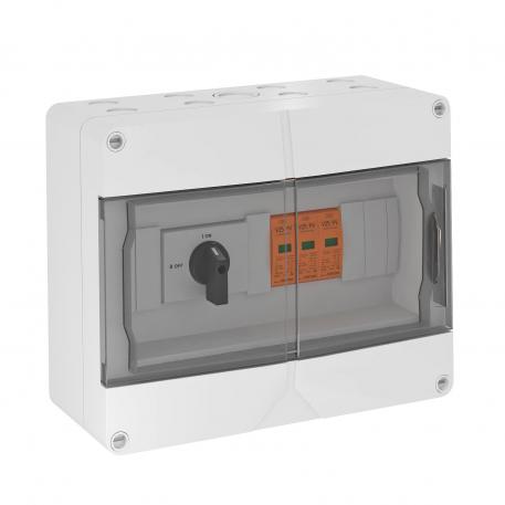 Systémové řešení pro fotovoltaiku typu 1 + 2 do 900 V DC s odpojovačem (32 A) IP65