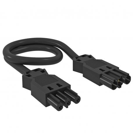 Propojovací kabel, 3-žilový, bezhalogenový, průřez 2,5 mm², délka kabelu 5 m, černý 5000 | 3 | 2,5